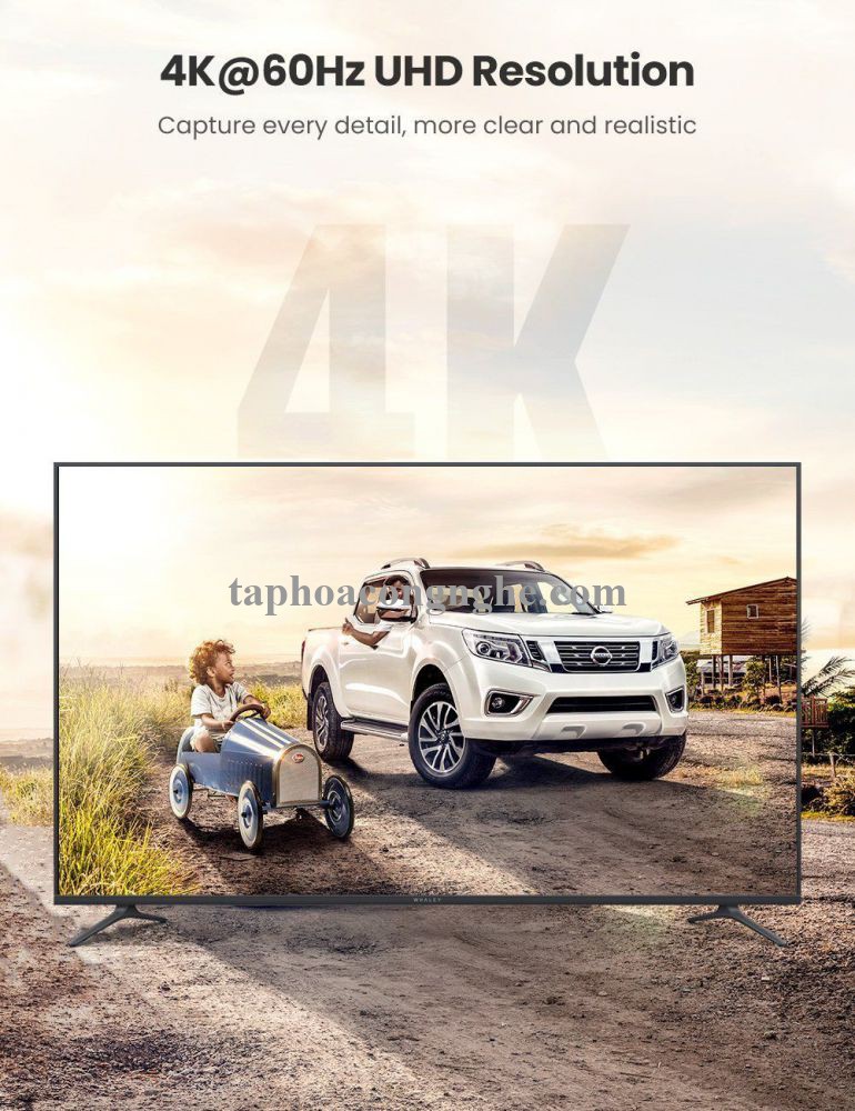 Ugreen 50766 3M 4K 60hz usb Type C sang HDMI Cáp dữ liệu truyền âm thanh hình ảnh MM142 30050766